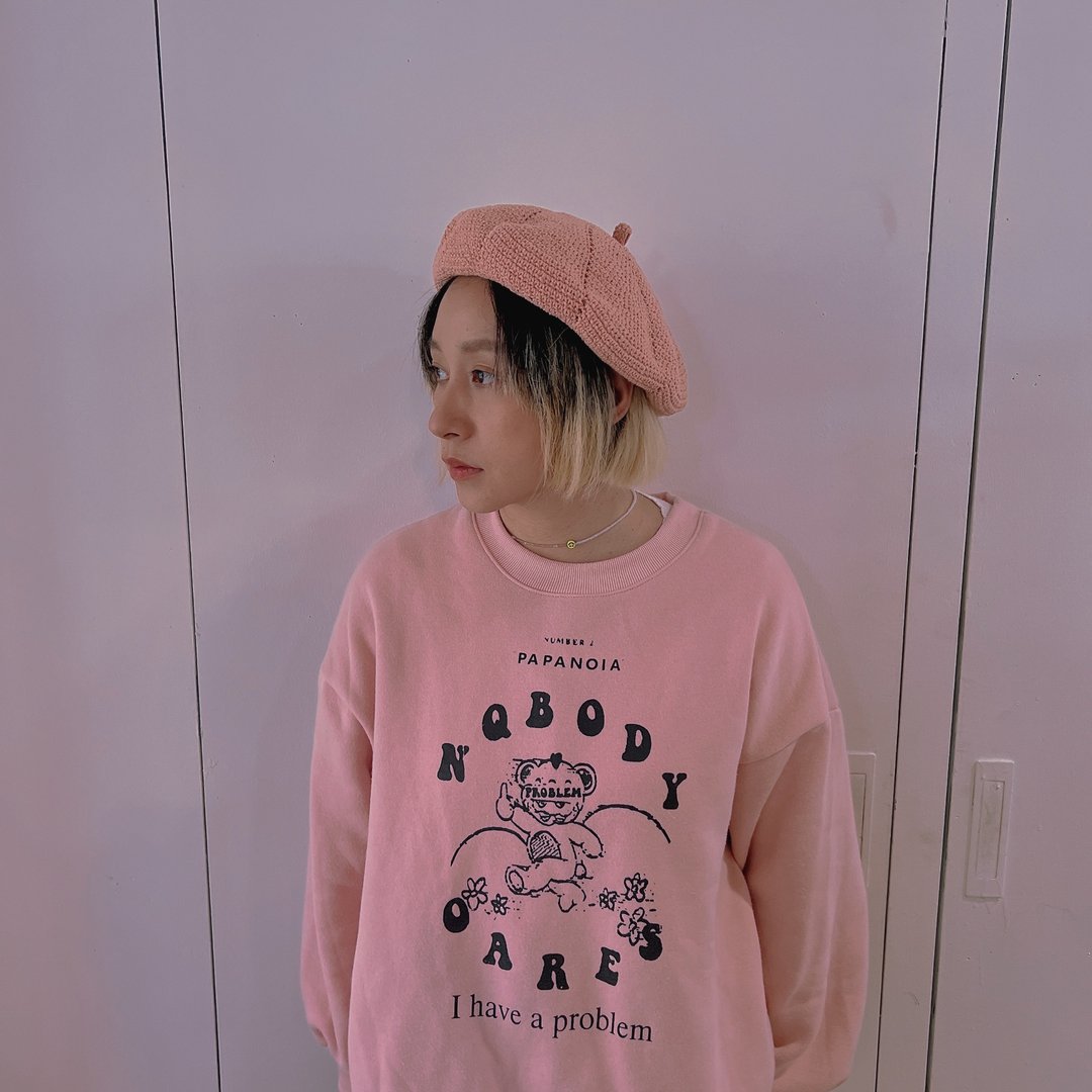 娜塔莉Natalie 手织棉贝蕾帽 干燥玫瑰粉 chokdee-muakdeedee - 帽子 - 棉 粉红色