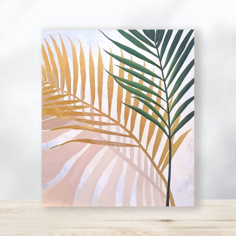 孵画室│台中画室│零基础绘画│金箔画│主题课程-冉冉莳光 - 插画/绘画/写字 - 棉．麻 