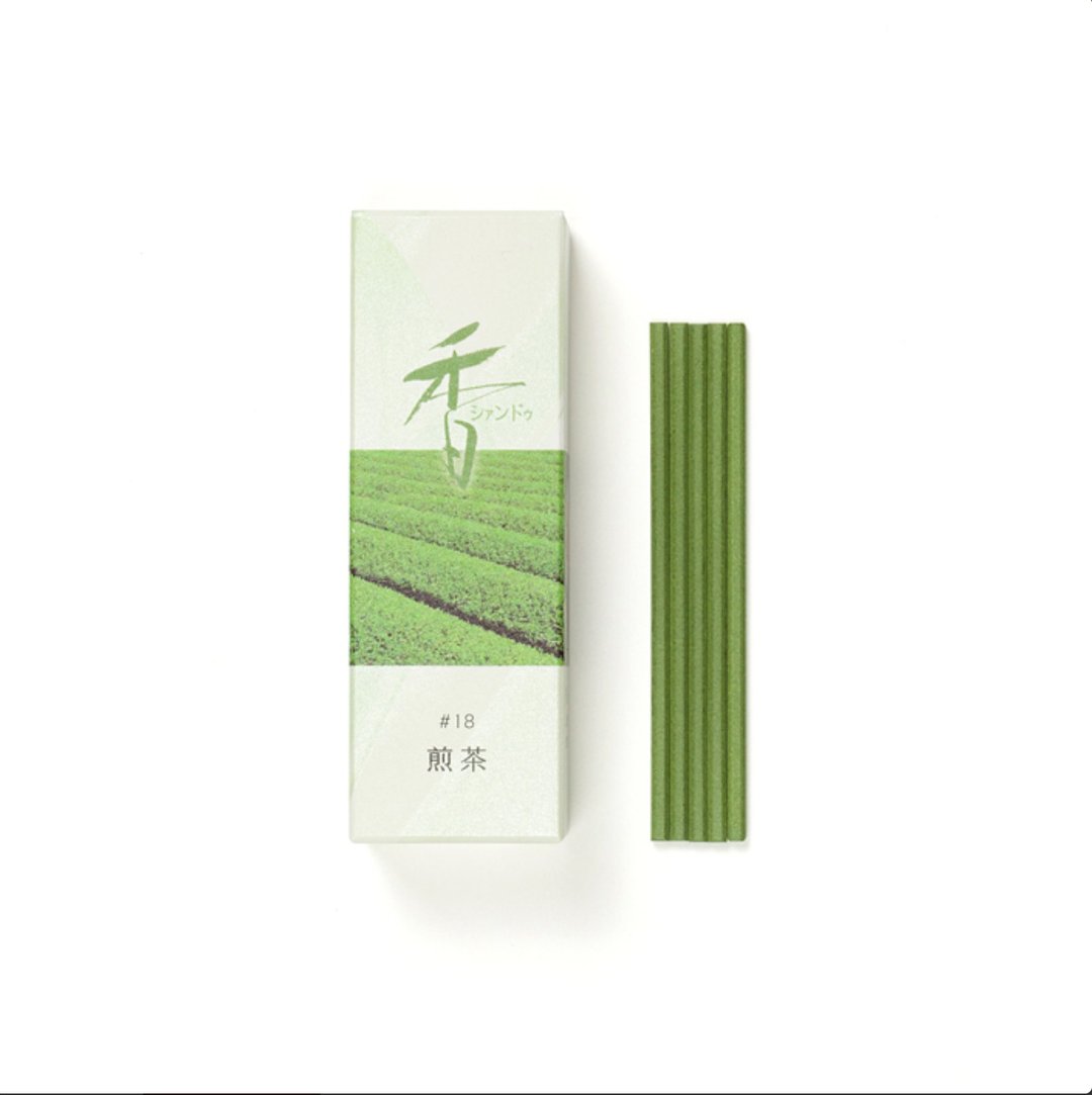 绝版品 煎茶 Sencha线香【日本松荣堂 Xiang Do香道系列 】 - 香薰/精油/线香 - 浓缩/萃取物 绿色