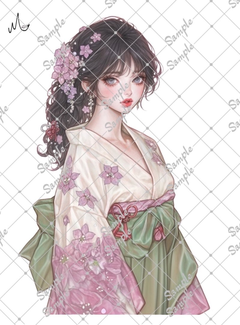 原创人物贴纸 8月新款 - 贴纸 - 纸 