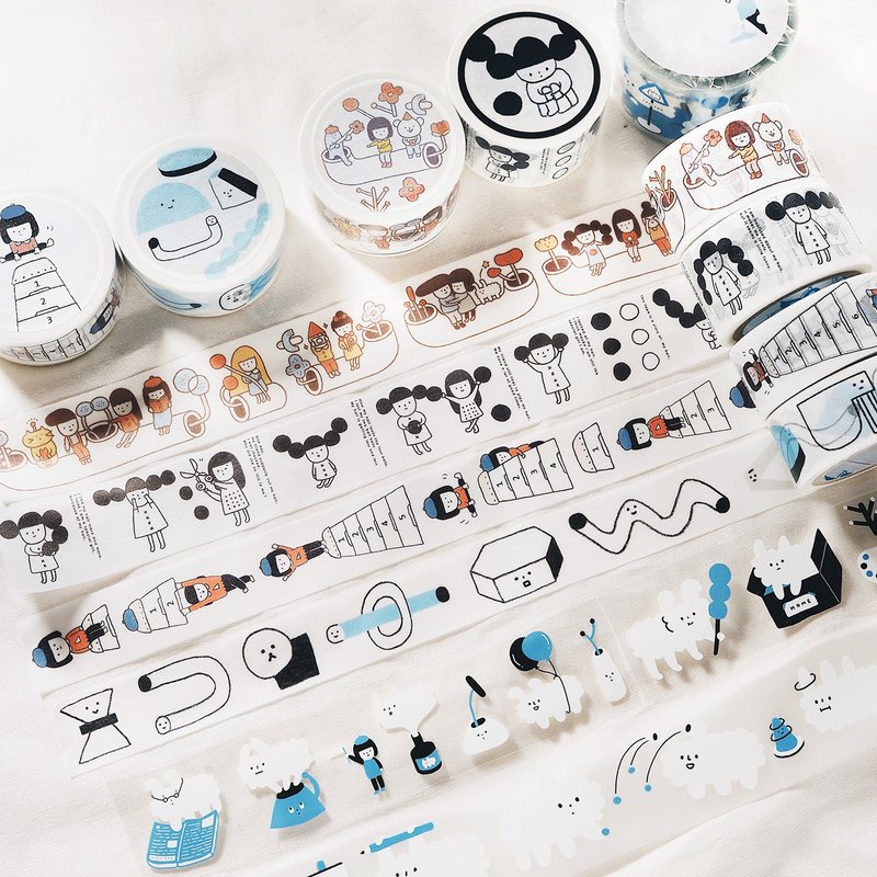 全套 右手超人纸胶带#5 - 纸胶带 - 纸 多色