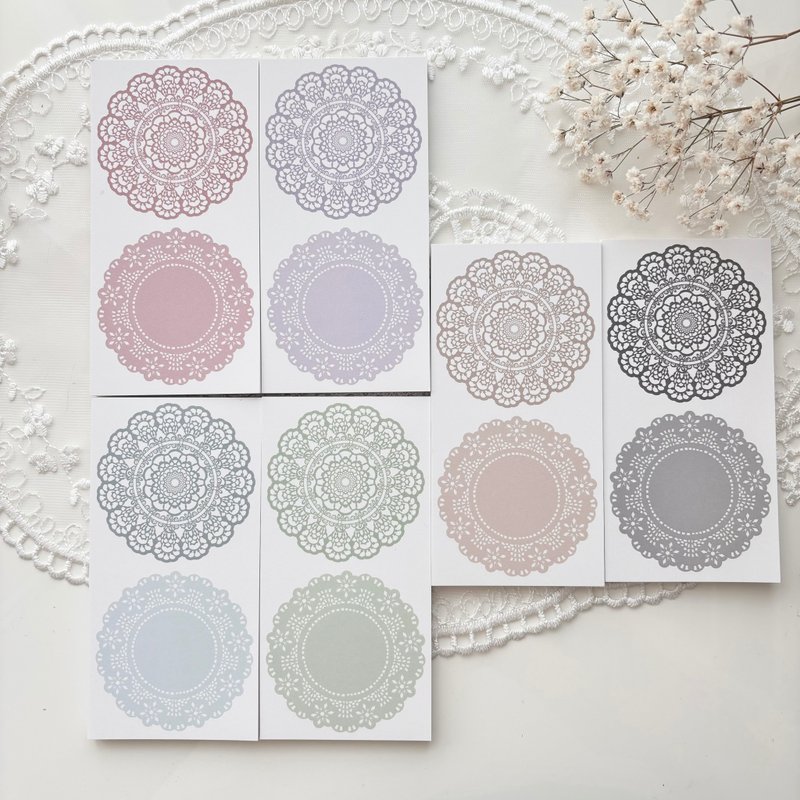 桌巾 - 线 - 便条纸/标签贴 - 纸 