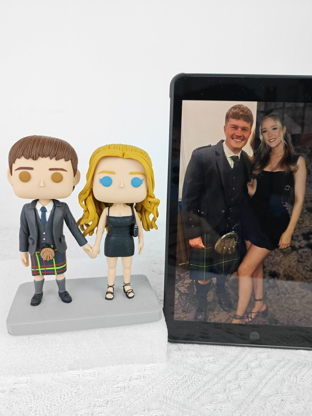 纯手工定制美国Funko Pop 自画像公仔情侣父母夫妻结婚周年礼物 - 玩偶/公仔 - 粘土 多色