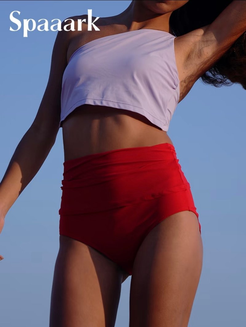 Free Top 單肩隨心背心 泳裝上衣 (丁香) - 女装泳衣/比基尼 - 尼龙 紫色