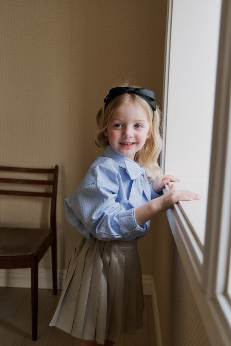 Cygnet Skirt Pants(Beige) - 童装裙 - 其他材质 蓝色