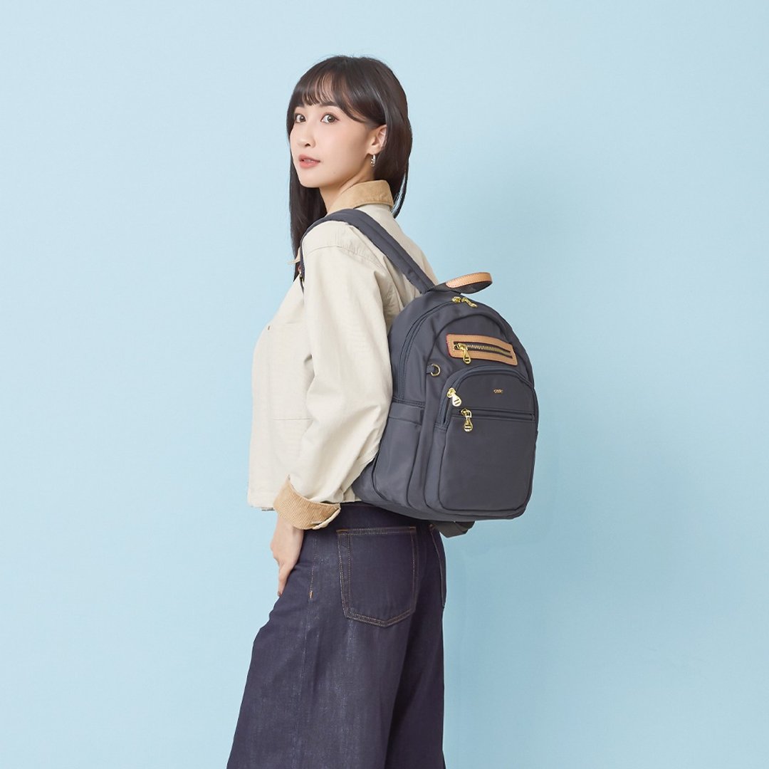 时尚小清新微旅行后背包 03460(莫兰迪灰) - 后背包/双肩包 - 尼龙 灰色