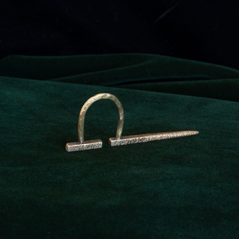 新品【soid Studio 适品】黄铜 击穿耳扣 - 耳环/耳夹 - 铜/黄铜 