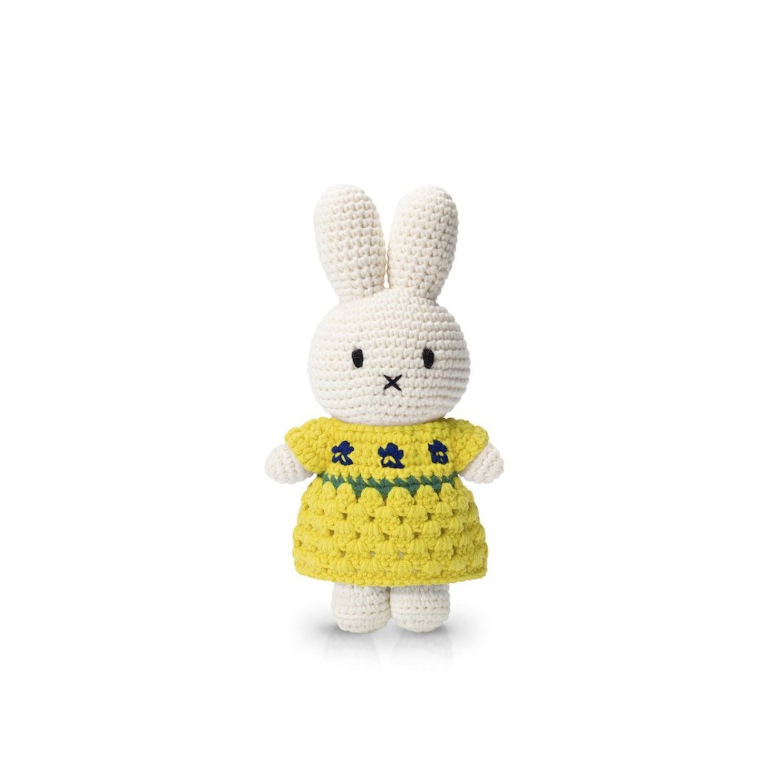 荷兰Miffy米飞兔【miffy&amp;梵谷鸢尾花洋装】纯棉手工钩针玩偶娃娃 - 玩偶/公仔 - 棉．麻 