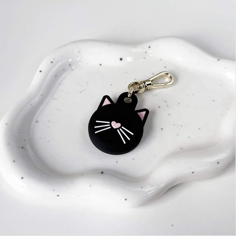 【kate spade】AirTag 保护套 小黑猫 - 其他 - 塑料 白色