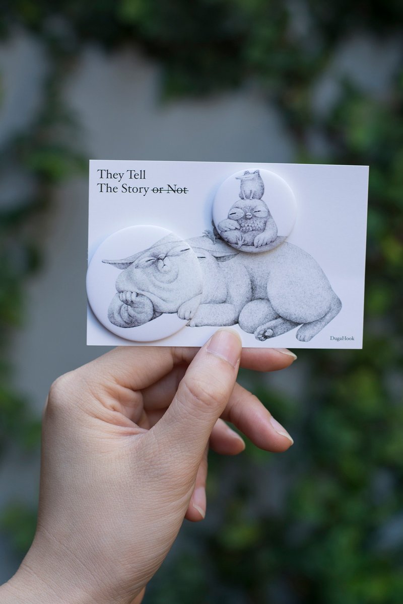 Duga&Hook 虎克与伙伴软废胸章组 - 徽章/别针 - 其他材质 