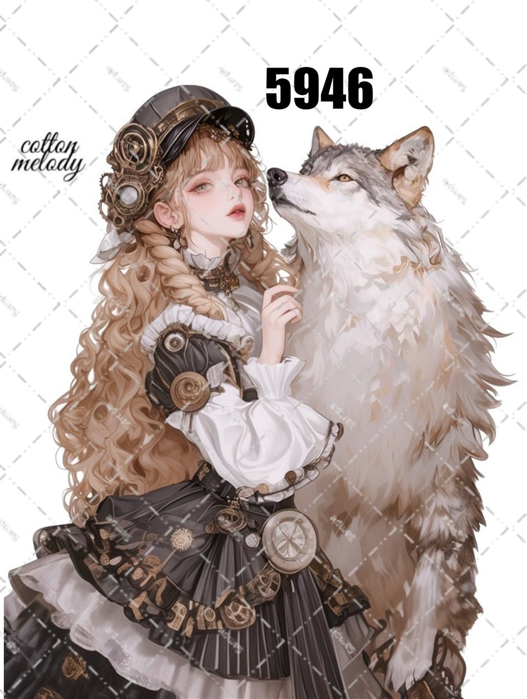 original sticker no.5946 人物贴纸 原创贴纸 人物贴纸 女孩贴纸 原创人物贴纸 - 贴纸 - 纸 