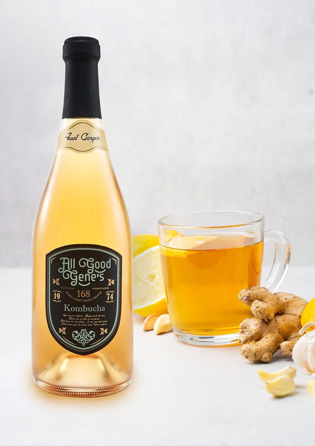 All Good Gene's 就是姜好康普茶4瓶/750ml Just Ginger - 健康/养生 - 新鲜食材 