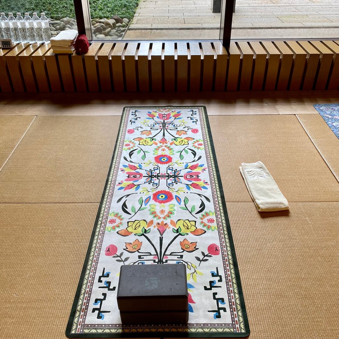 Style Boat Market瑜珈垫2mm-乡村花样(白)1183-022-0-02 - 瑜珈垫 - 其他材质 白色