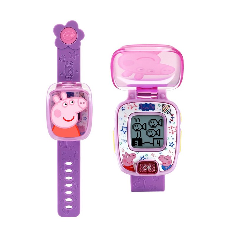 Vtech　粉红猪小妹-多功能游戏学习手表-粉 - 玩具/玩偶 - 塑料 