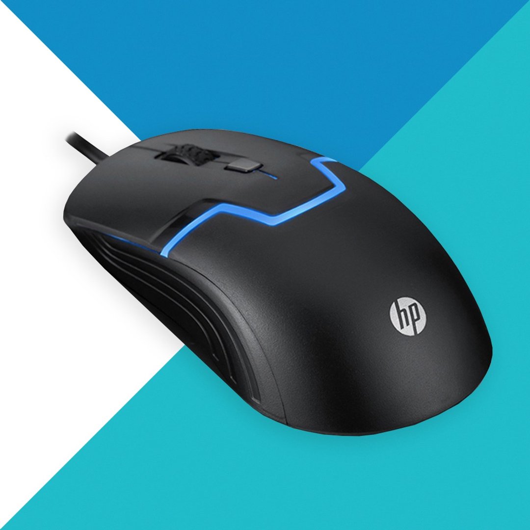 HP 有线鼠标 m100 - 电脑配件 - 塑料 黑色