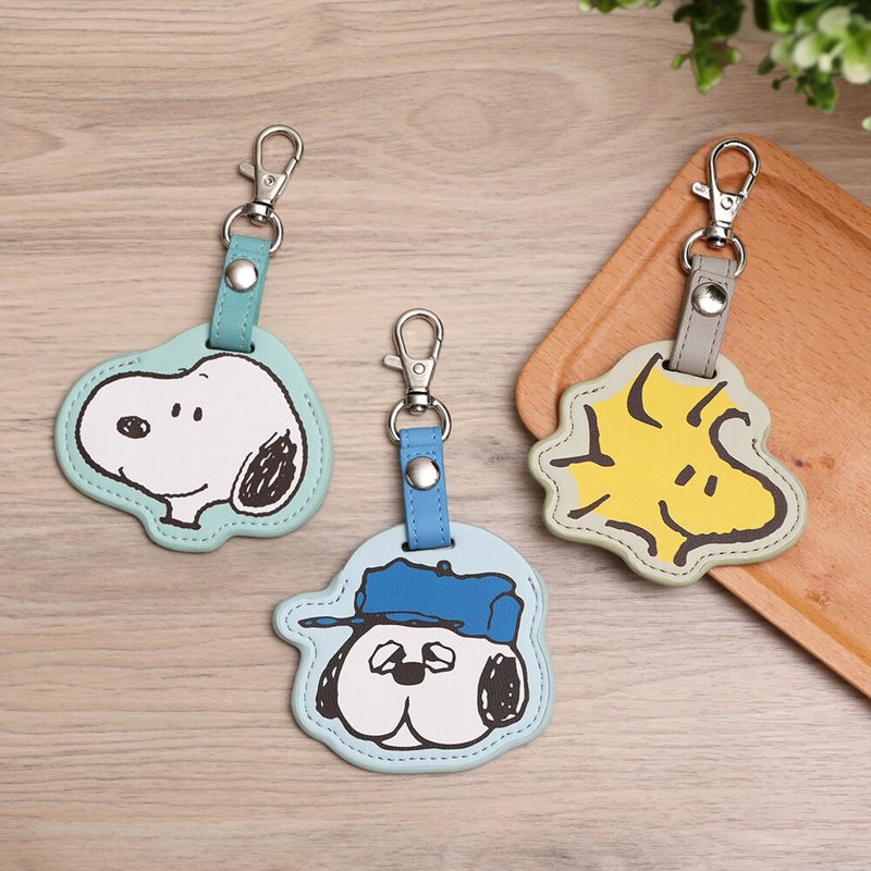 Peanuts史努比磁扣套钥匙圈-Snoopy Olaf 感应磁扣 AirTag 保护套 - 证件套/卡套 - 其他材质 多色
