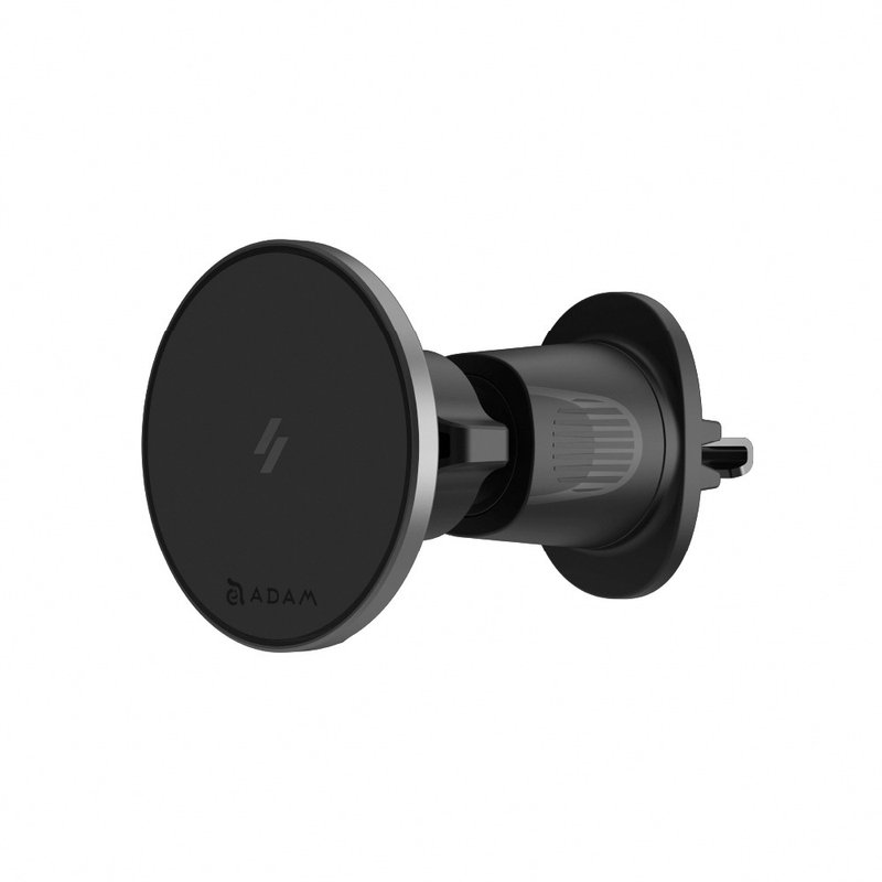 亚果元素 CQ1 Qi2 15W 极致版车用磁吸充电器 - 手机座/防尘塞 - 其他材质 黑色