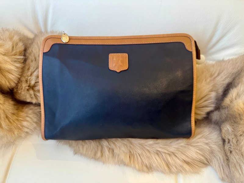 Celine黑色手拿包 80年代-90年代风格 - 手拿包 - 真皮 黑色