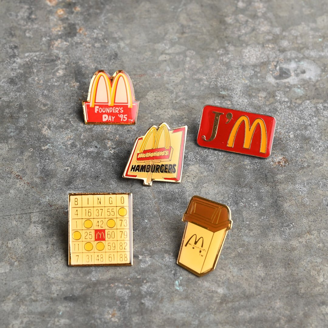 McDonald's 麦当劳别针 / 限量徽章胸针、老物、麦当劳叔叔、收藏 - 徽章/别针 - 其他金属 多色