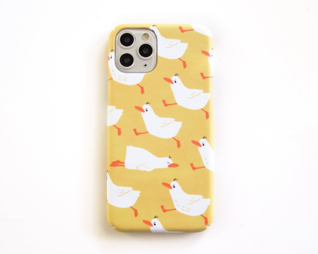 愤怒的鹅 iPhone 壳手机壳 เคสไอโฟนห่าน - 手机壳/手机套 - 塑料 黄色