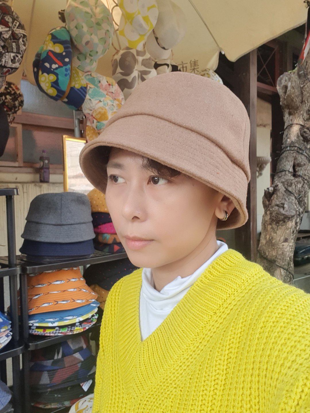 客订【HiGh MaLi】窄短版渔夫帽/韩系ig款 #独家设计版型 #韩妞 # - 帽子 - 棉．麻 卡其色