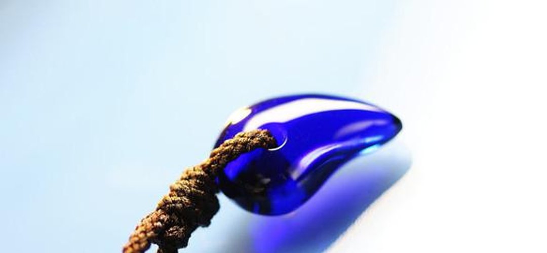 [Made to order] Magatama ~ Royal blue ~ - 项链 - 其他金属 