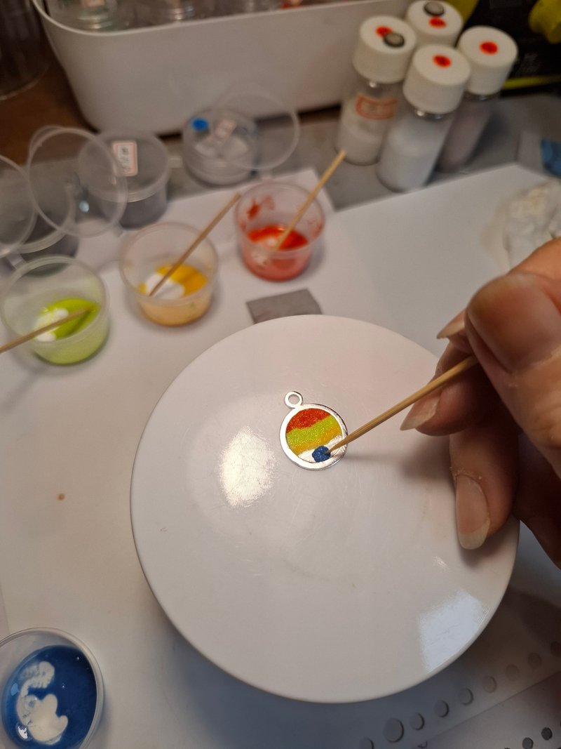 体验活动 珐琅银饰项链 / 免基础 / 现场完成 / 屏东金工/ 文化币 - 金工/饰品 - 珐琅 