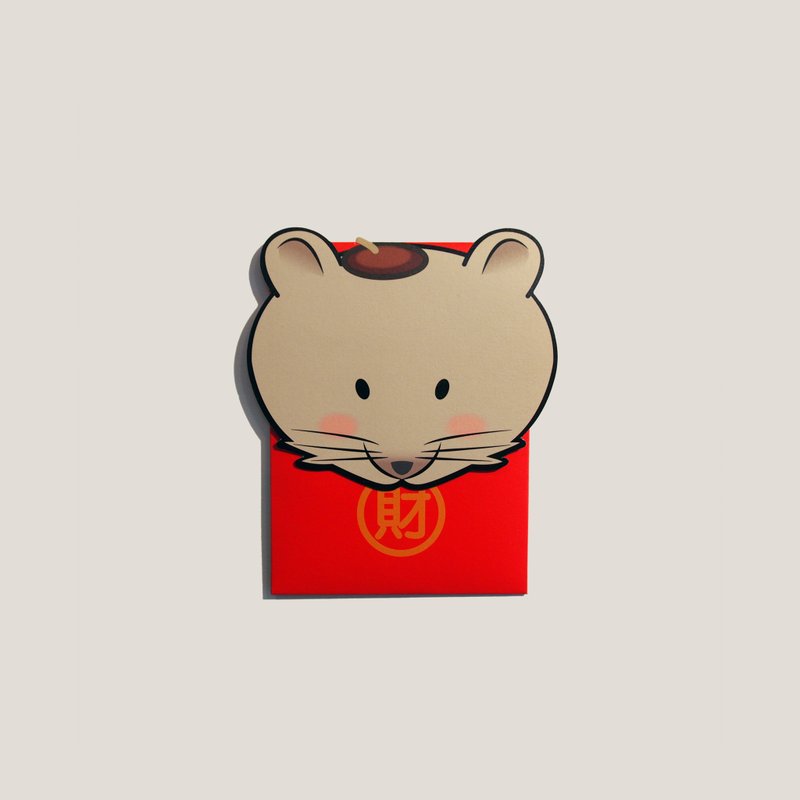小鼠Boy 鼠年红包袋 三入 - 红包/春联 - 纸 红色