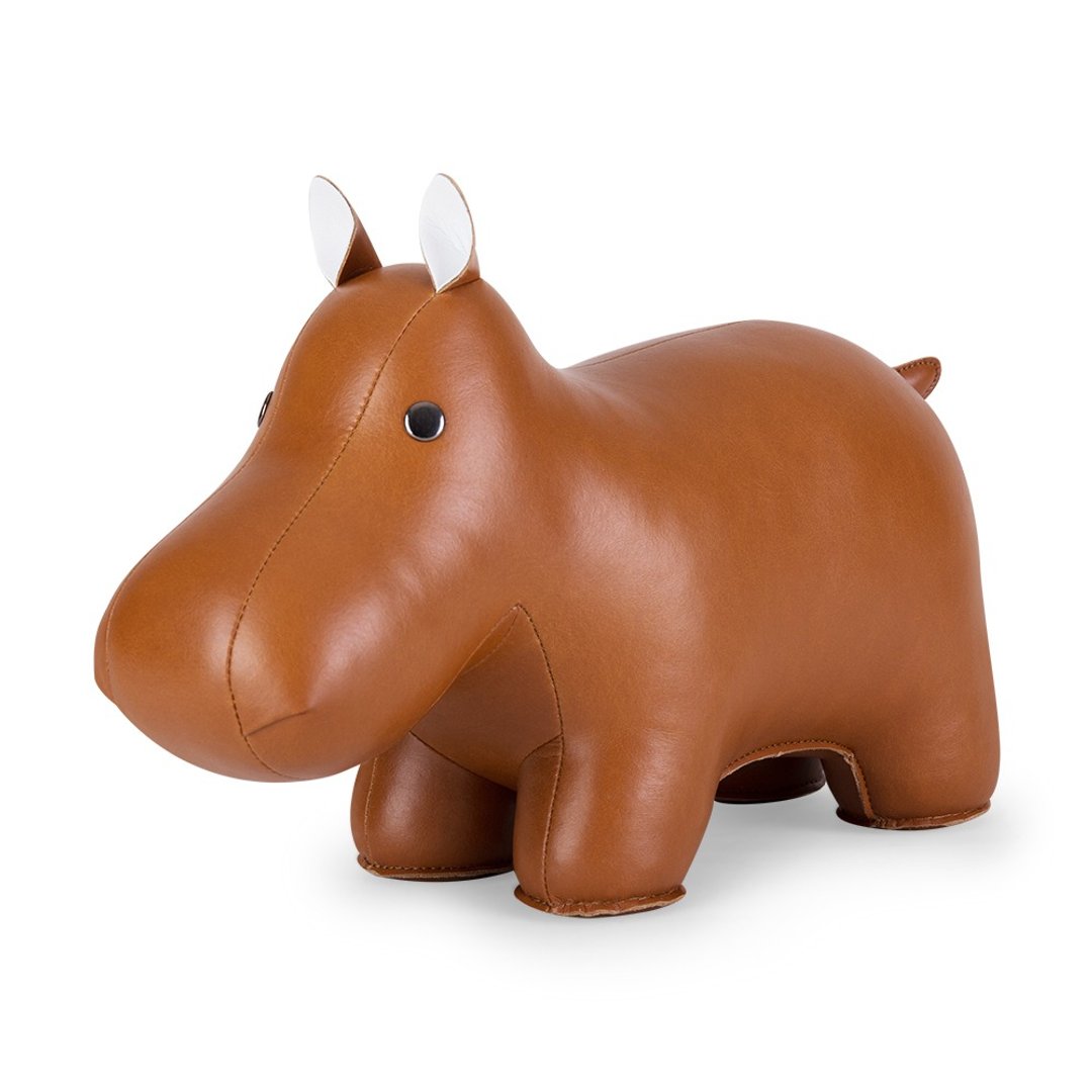 【门挡】河马 Hippo 皮革动物摆饰 | 入厝礼物 生日礼物 圣诞礼 - 摆饰 - 人造皮革 多色
