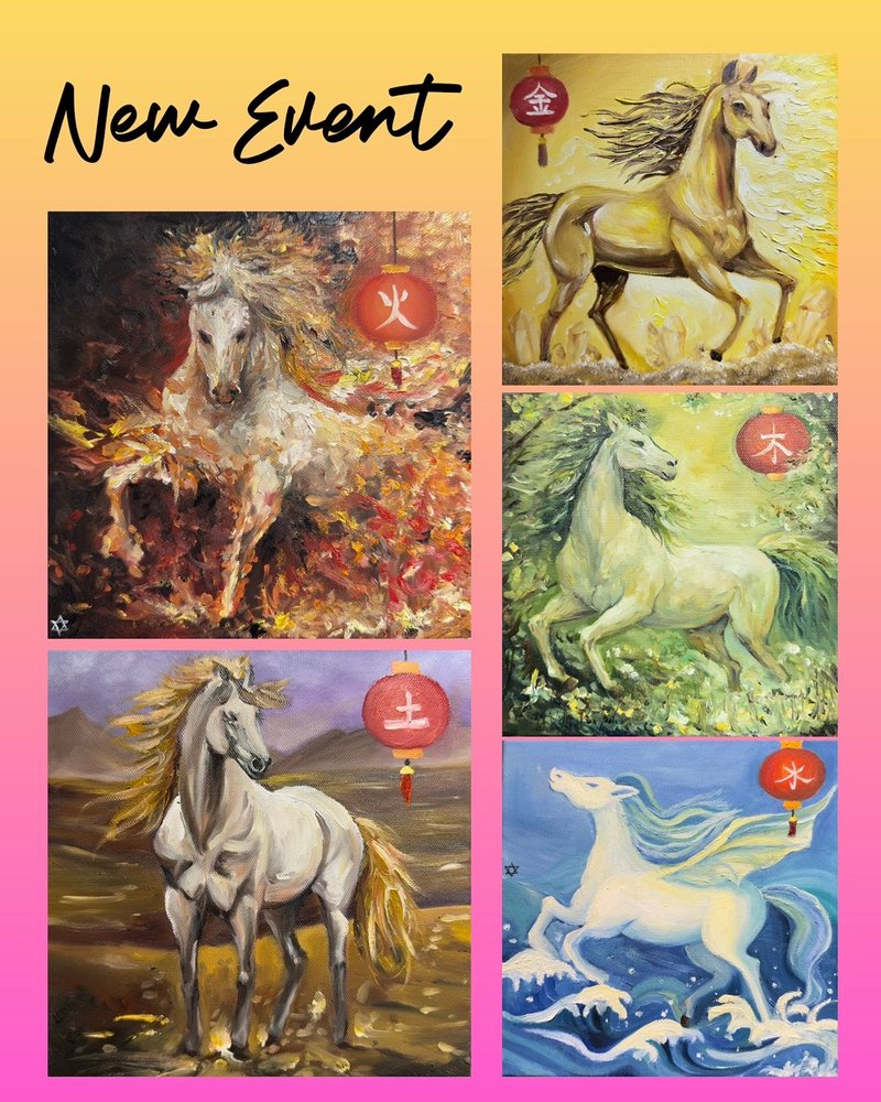 活动画【策马入运 绘显化】初学者可・周一到周日可预约 - 插画/绘画/写字 - 棉．麻 