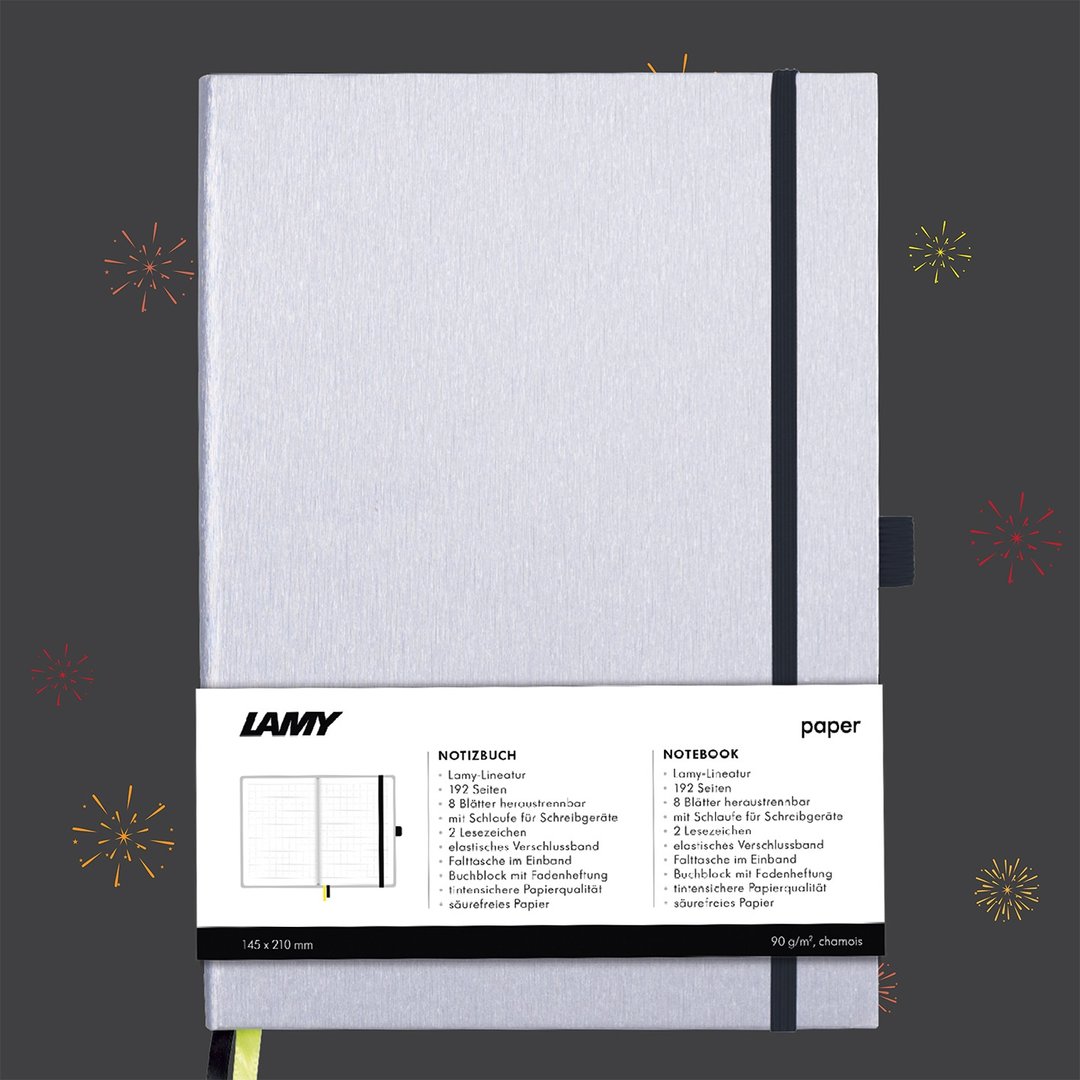 【定制服务】LAMY 钢笔用硬式A6笔记本 / notebook恒星系列 银黑 - 笔记本/手帐 - 纸 紫色