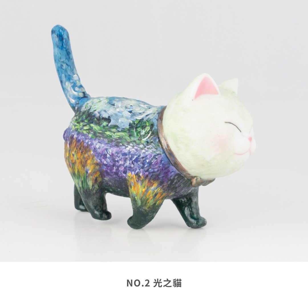 名画水彩手绘猫咪公仔【名画系列】 - 摆饰 - 塑料 多色