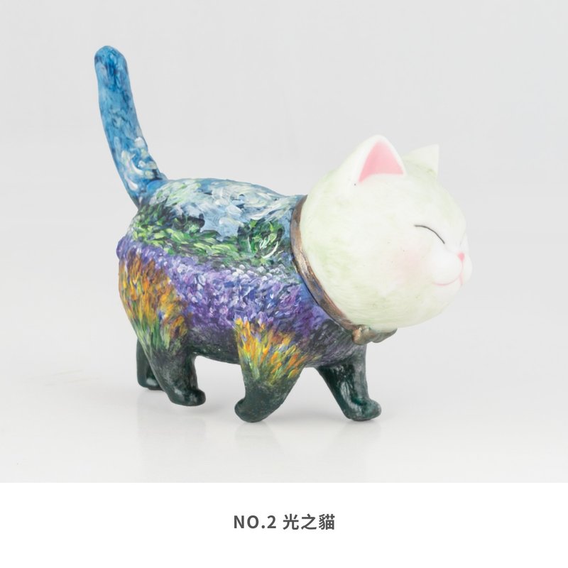 名画水彩手绘猫咪公仔【名画系列】 - 摆饰 - 塑料 多色