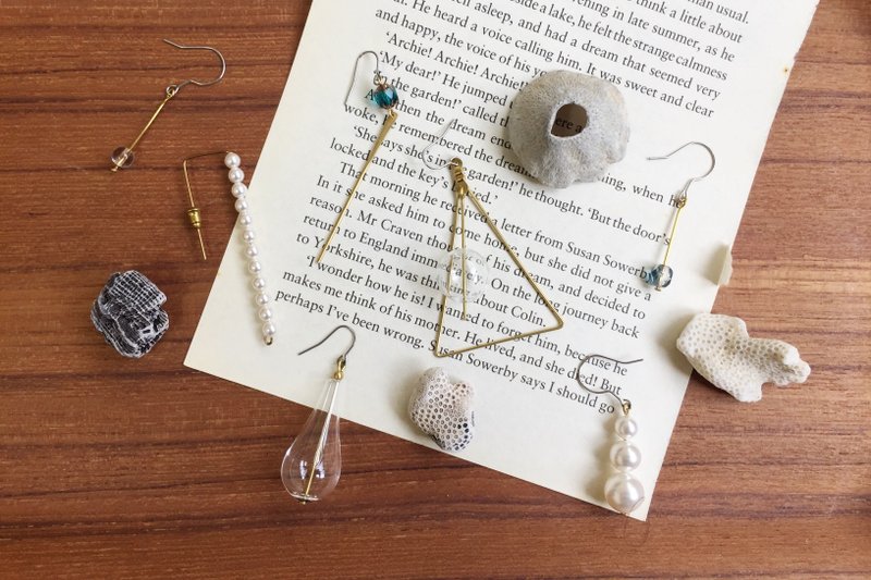 Goody Bag - moimoi的大福袋 - 耳环/耳夹 - 其他金属 白色