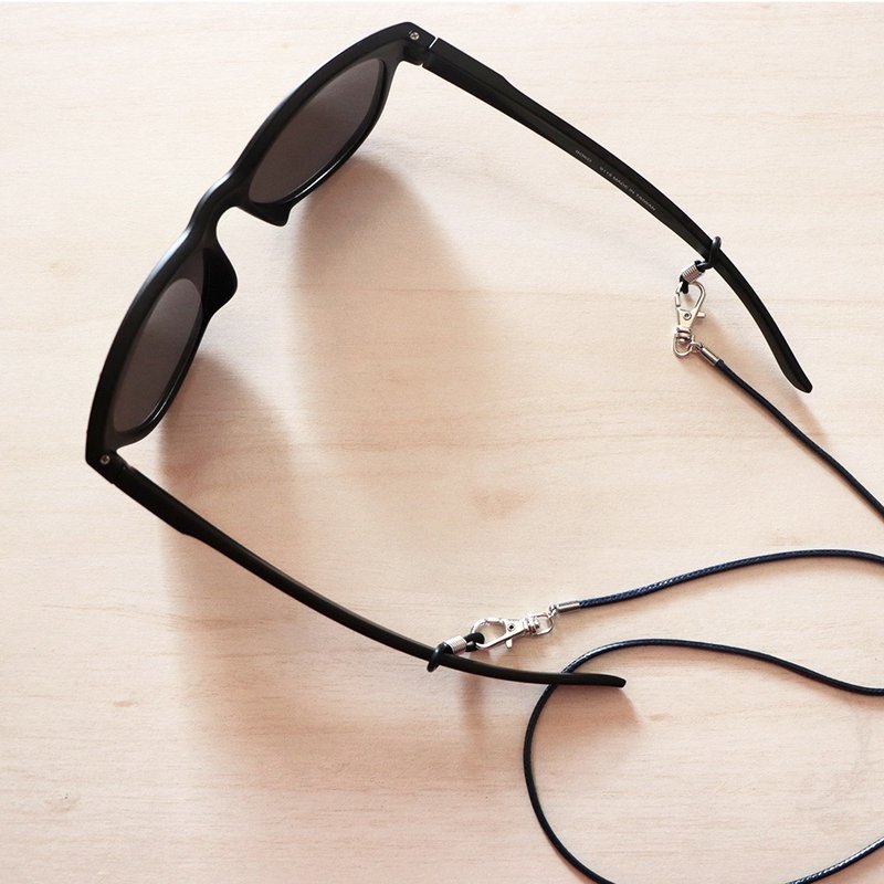 率性极简丨眼镜绳 口罩挂绳 项链 多用途时尚配件 细版-深蓝 - 墨镜 - 其他材质 蓝色