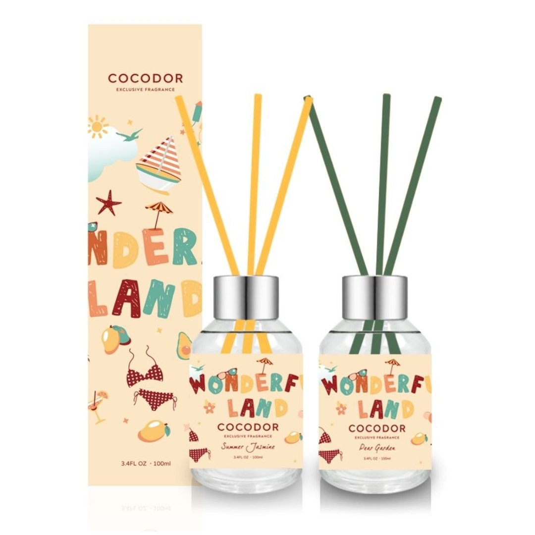 cocodor-夏日系列扩香瓶100ml - 香薰/精油/线香 - 玻璃 黄色