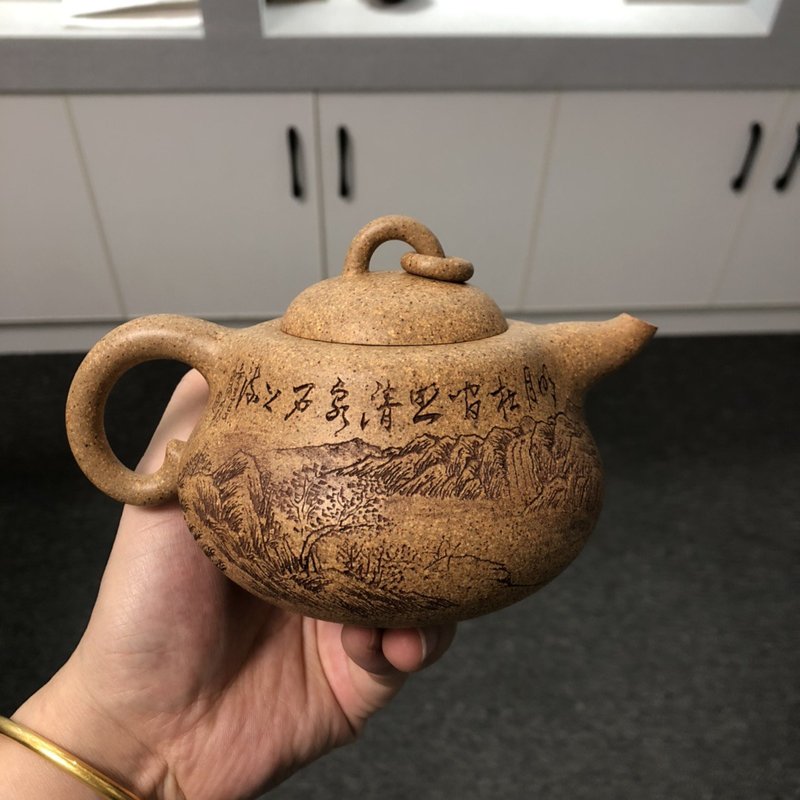 送礼紫砂壶茶壶曼生葫芦 福禄 现货实拍 超高温十号表烧制 透气性 - 茶具/茶杯 - 陶 灰色