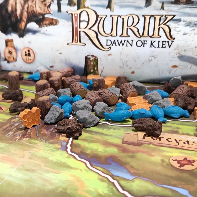 与 Rurik。基辅黎明棋盘游戏兼容的豪华资源代币 - 桌游/玩具 - 其他材质 