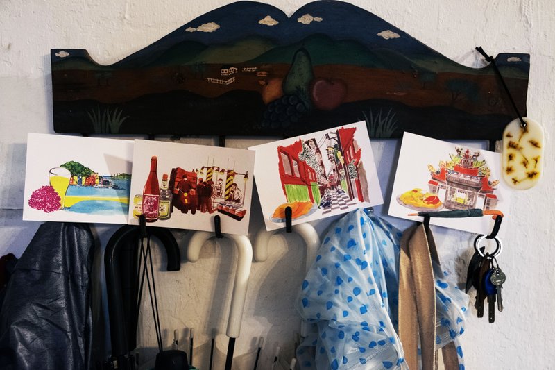 去基隆小旅行。手绘风明信片套组 - 卡片/明信片 - 纸 