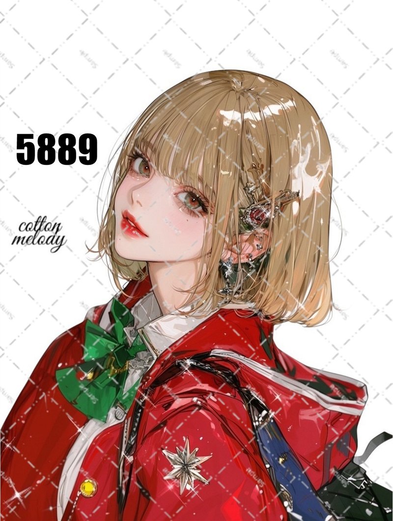 原创贴纸 no.5889 人物贴纸 原创贴纸 人物贴纸 女孩贴纸 原创人物贴纸 - 贴纸 - 纸 