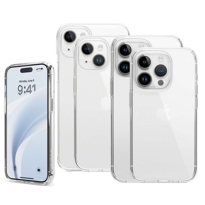 iPhone 15/15 Plus/15 Pro/15 Pro Max Hybrid全覆式透明手机壳 - 手机壳/手机套 - 塑料 透明