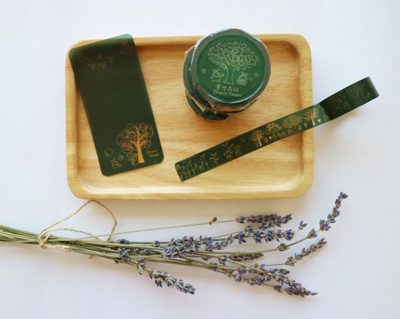 梦想森林 纸胶带 台湾原创 日本制 - 纸胶带 - 纸 绿色