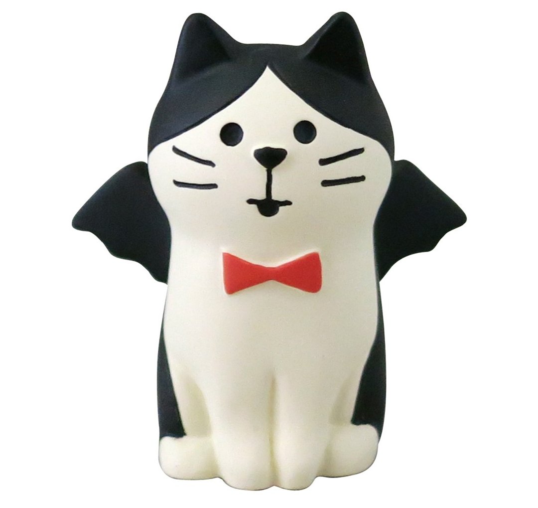 【日本Decole】concombre万圣节限量摆饰品★猫恶魔 - 摆饰 - 其他材质 黑色