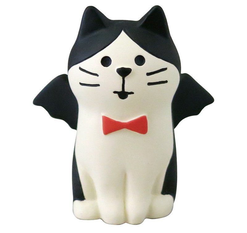 【日本Decole】concombre万圣节限量摆饰品★猫恶魔 - 摆饰 - 其他材质 黑色