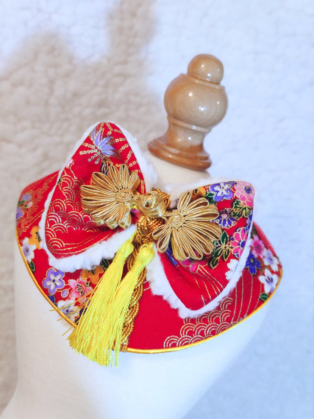 现货! 新年 2022虎年 贺年 宠物围巾/颈饰 CNY neck wear collar - 项圈/牵绳 - 棉 蓝色