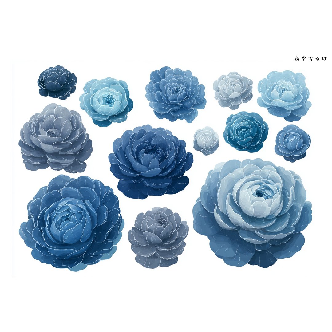 【10月新品4】20-22-0059 裁切纸・拼贴素材 陆莲花 - 贴纸 - 纸 