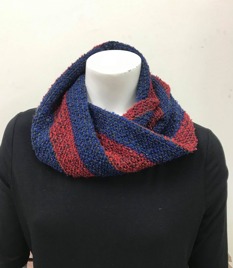 现货/造型脖围/红蓝条纹 - 围巾/披肩 - 其他人造纤维 