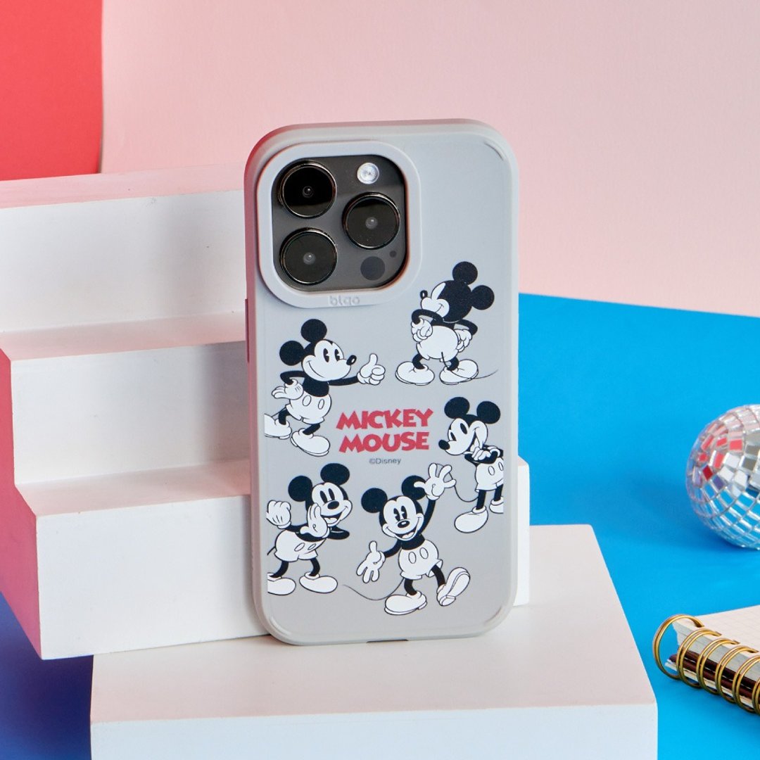 Disney经典米奇款黑白绕圈圈峡谷强悍MagSafe iPhone手机壳 - 手机壳/手机套 - 硅胶 多色