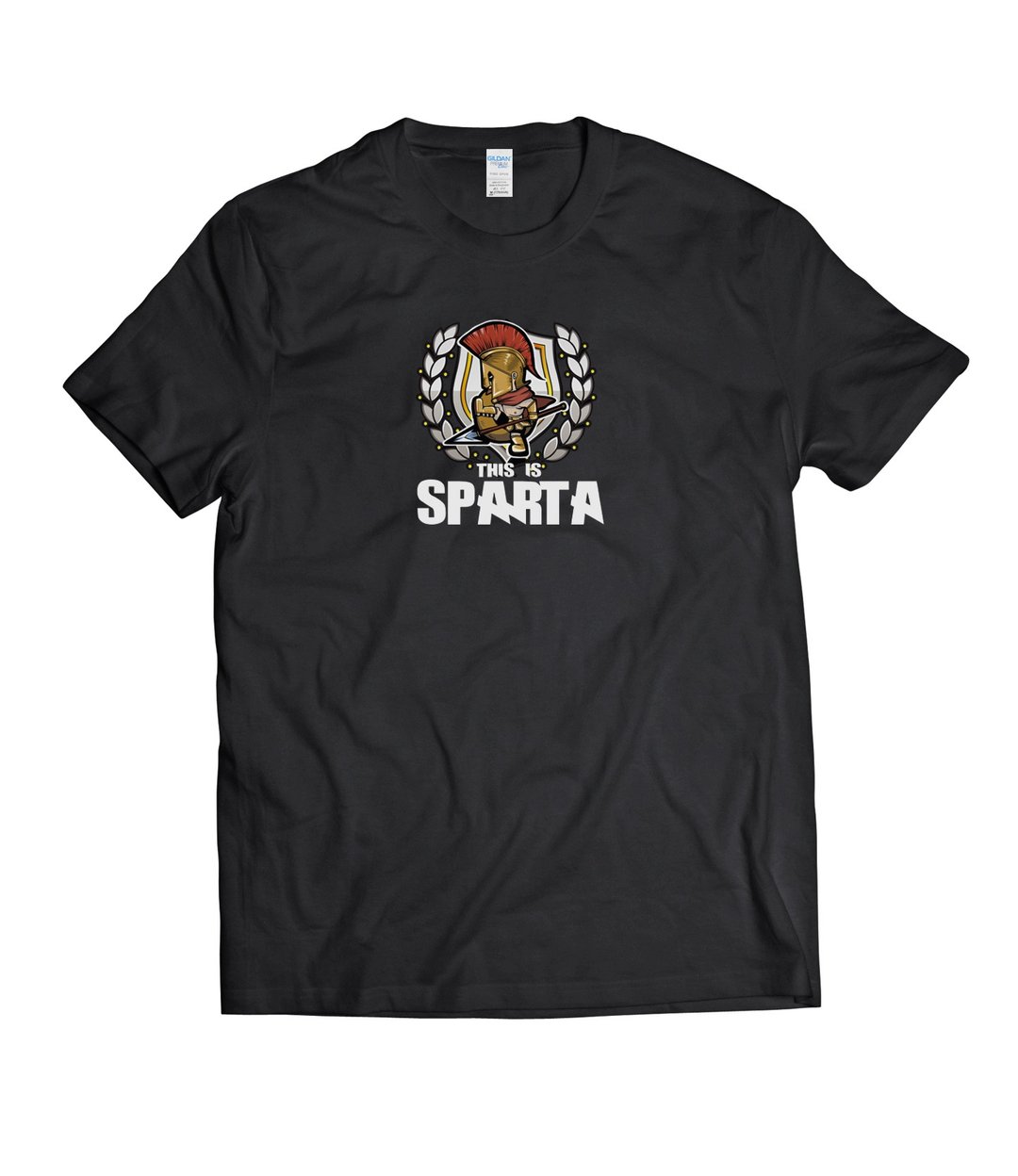 这是斯巴达-T-shirt 白/黑/灰/藏青 - 男装上衣/T 恤 - 棉 多色