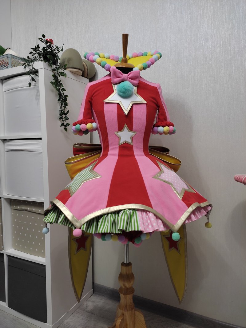 初音未来 Vocaloid SEKAI Project 幻象计划 幻想曲集 Cosplay 服装 - 其他 - 其他材质 红色